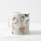 Mug Cercles gris : Motif simple et transparent (Devant gauche)