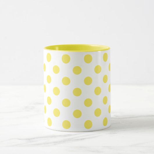 Mug Cercles jaunes de pois de maïs (Centre)