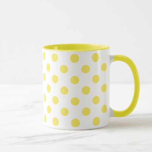 Mug Cercles jaunes de pois de maïs (Droite)