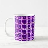 Mug Cercles Modernes du milieu du siècle, améthyste et (Gauche)