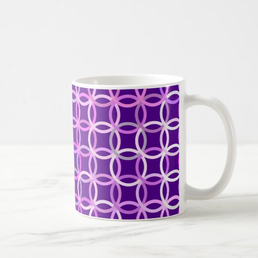 Mug Cercles Modernes du milieu du siècle, améthyste et (Droite)