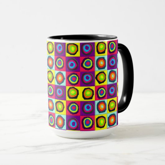 Mug cercles motif (Devant droit)