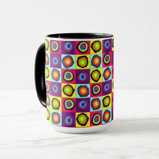 Mug cercles motif (Devant gauche)