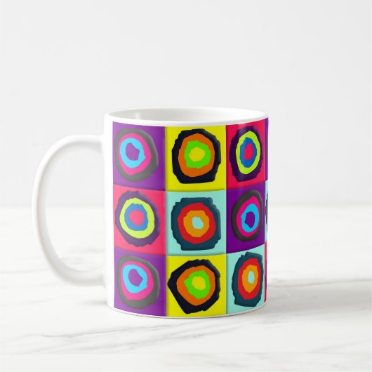 Mug cercles motif élastique cravate cheveux (Gauche)