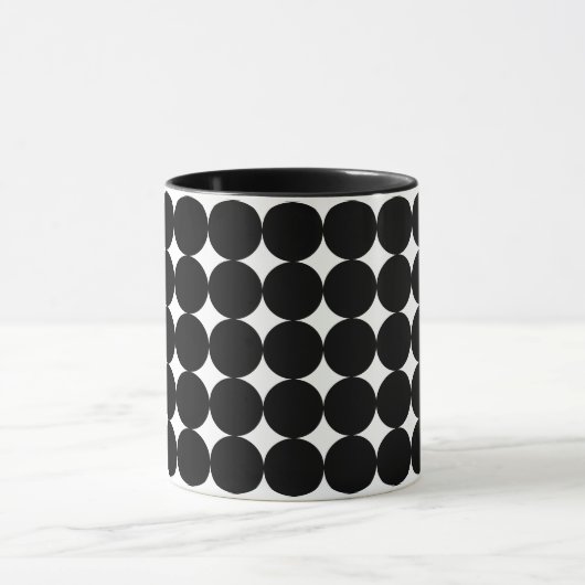 Mug Cercles noirs et blancs (Centre)