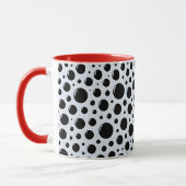 Mug Cercles Noirs Modernes Points (Gauche)