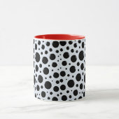 Mug Cercles Noirs Modernes Points (Centre)