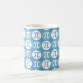 Mug Cercles Pi bleu clair (Centre)
