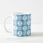 Mug Cercles Pi bleu clair (Gauche)