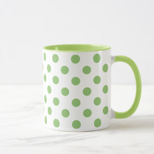 Mug Cercles Pois Pistachio Green