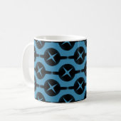 Mug Cercles rares Mug, Bleu Profond (Devant gauche)