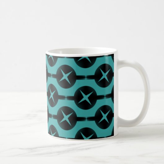 Mug Cercles rares Mug, Turquoise (Droite)