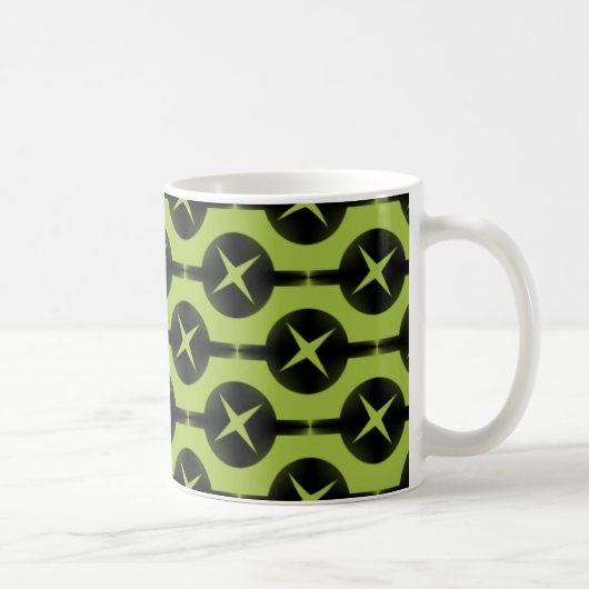 Mug Cercles rares Mug, Vert citron (Droite)