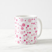 Mug Cercles roses - Amusants et design moderne (Devant droit)