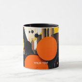 Mug Cercles rouges Abstraits Imaginaires (Centre)