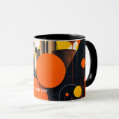 Mug Cercles rouges Abstraits Imaginaires (Devant droit)