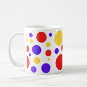 Mug Cercles rouges bleu jaune (Gauche)