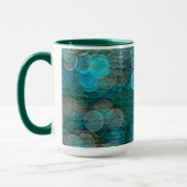 Mug Cercles solides verts et bleus (Gauche)