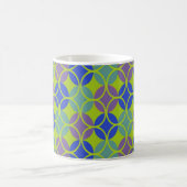 Mug Cercles sur cercles - Bleu, Vert, Violet (Centre)