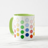 Mug Cercles Suspendus Modernes Multicolores (Devant gauche)