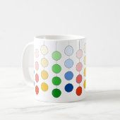 Mug Cercles suspendus multicolores modernes (Devant gauche)