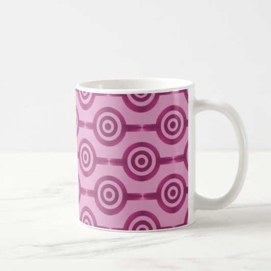 Mug Cercles tendance Mug, Magenta (Droite)