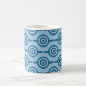 Mug Cercles tendance Mug, Métallic Bleu (Centre)