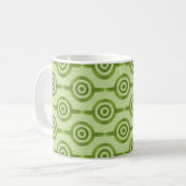 Mug Cercles tendance Mug, vert olive (Devant gauche)