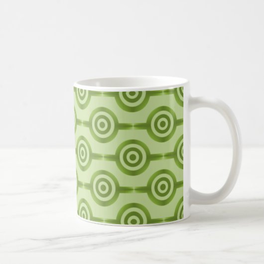 Mug Cercles tendance Mug, vert olive (Droite)