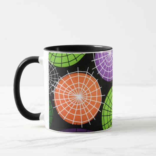 Mug Cercles Web géométriques Abstraits - Modernes et d (Gauche)