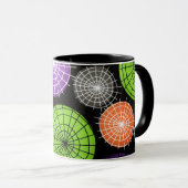 Mug Cercles Web géométriques Abstraits - Modernes et d (Devant droit)