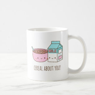 Mug Céréal et Lait Mignons Sérieux à Propos de Vous Je