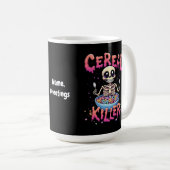 Mug Cereal Killer Breakfast Funky Cereal Bowl Skeleton (Devant droit)