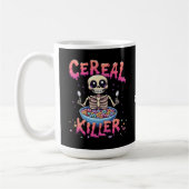 Mug Cereal Killer Breakfast Funky Cereal Bowl Skeleton (Gauche)