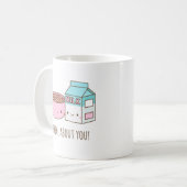 Mug Céréale mignonne et lait sérieux au sujet de vous (Devant gauche)