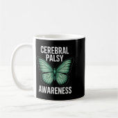 Mug Cerebral Palsy Awareness Butterfly Suprters And Ad (Gauche)