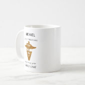 Mug Cérémonie de la couverture blanche vétérinaire de  (Devant gauche)