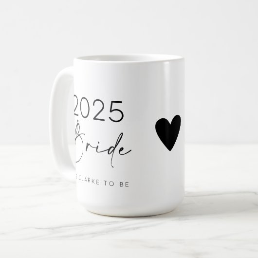 Mug Cérémonie de mariage pour la future mariée de 2025 (Devant gauche)