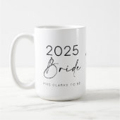 Mug Cérémonie de mariage pour la future mariée de 2025 (Gauche)
