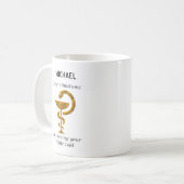 Mug Cérémonie de remise de manteau blanc de pharmacie (Devant gauche)