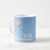 Mug Cérémonie du 70e anniversaire du Mariage du ballon (Devant gauche)