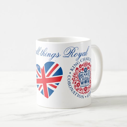 Mug Cérémonie du couronnement du roi Charles III (Devant droit)