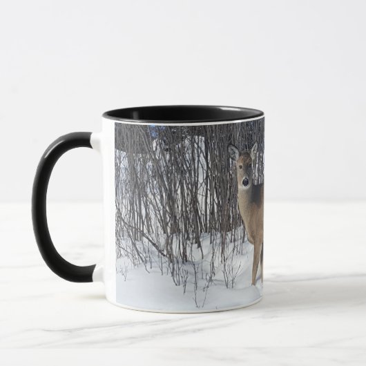 Mug Cerf à queue blanche Personnalisé (Gauche)
