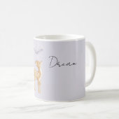 Mug Cerf à ruban violet (Devant droit)