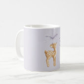Mug Cerf à ruban violet (Devant gauche)