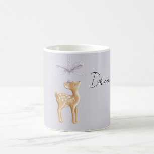 Mug Cerf à ruban violet