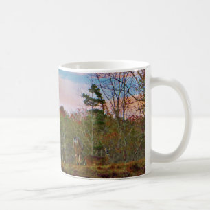 Mug Cerf avec ciel bleu rose