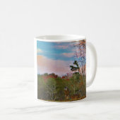 Mug Cerf avec ciel bleu rose (Devant droit)