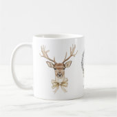 Mug Cerf avec Noël à ruban (Gauche)