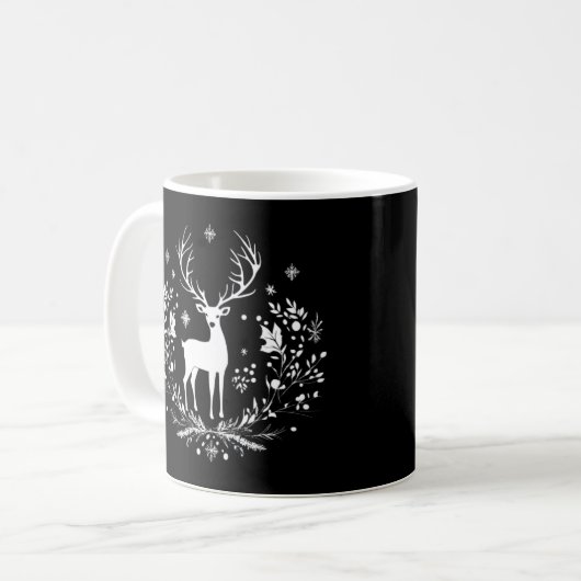 Mug Cerf blanc (Devant gauche)